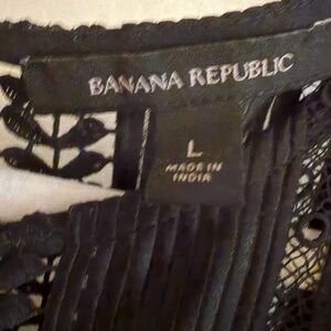 Banana Republic Black Lace Shell